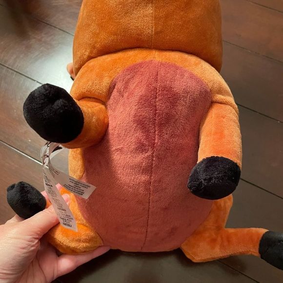 Disney Orange and Black Pumbaa Plush Toy - Picture 6 of 11